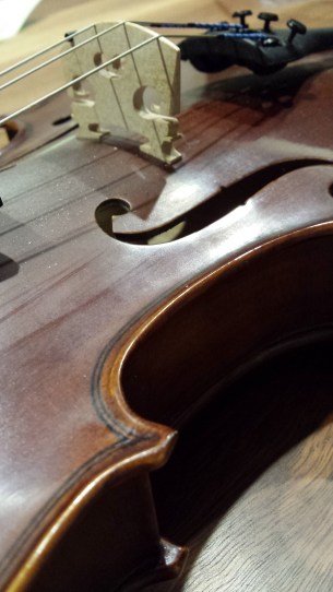 My beloved fiddle. Doesn't get brought out nearly as much as it should.